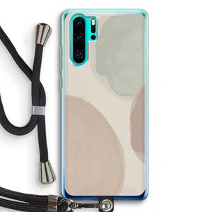CaseCompany Geo #8: Huawei P30 Pro Transparant Hoesje met koord