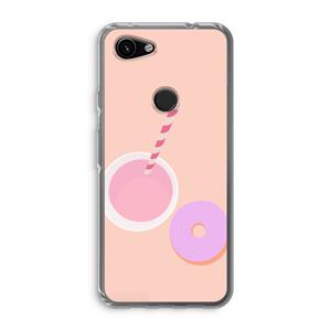 CaseCompany Donut: Google Pixel 3a Transparant Hoesje