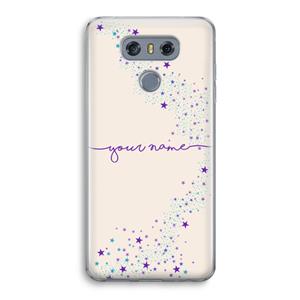 CaseCompany Sterren: LG G6 Transparant Hoesje