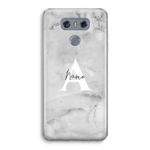 CaseCompany Ivory Marble: LG G6 Transparant Hoesje