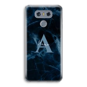 CaseCompany Midnight Marble: LG G6 Transparant Hoesje