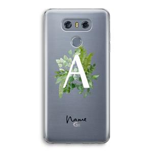 CaseCompany Green Brush: LG G6 Transparant Hoesje