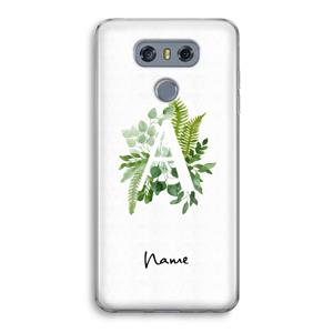 CaseCompany Green Brush: LG G6 Transparant Hoesje