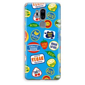 CaseCompany Fruitsticker: LG G7 Thinq Transparant Hoesje