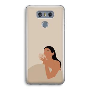CaseCompany Fresh coffee: LG G6 Transparant Hoesje
