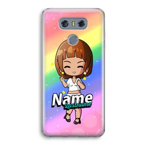 CaseCompany Chibi Maker vrouw: LG G6 Transparant Hoesje