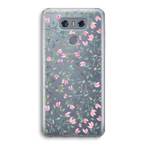 CaseCompany Sierlijke bloemen: LG G6 Transparant Hoesje