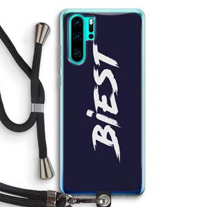 CaseCompany Biest: Huawei P30 Pro Transparant Hoesje met koord