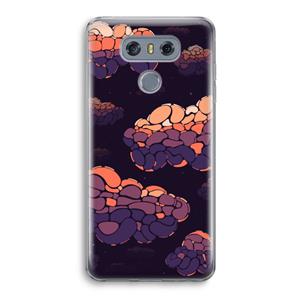 CaseCompany Patroon Wolken: LG G6 Transparant Hoesje
