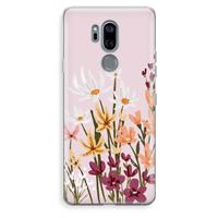 CaseCompany Painted wildflowers: LG G7 Thinq Transparant Hoesje