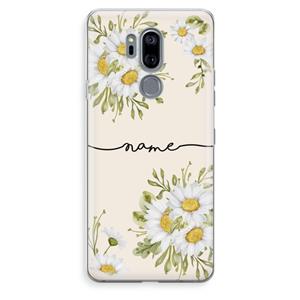 CaseCompany Daisies: LG G7 Thinq Transparant Hoesje