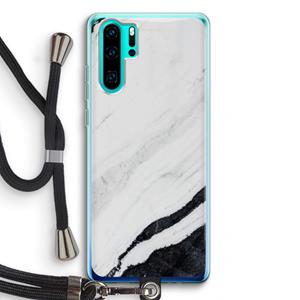 CaseCompany Elegante marmer: Huawei P30 Pro Transparant Hoesje met koord