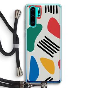 CaseCompany Illustratieve pop 1: Huawei P30 Pro Transparant Hoesje met koord
