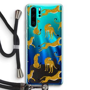 CaseCompany Luipaard: Huawei P30 Pro Transparant Hoesje met koord