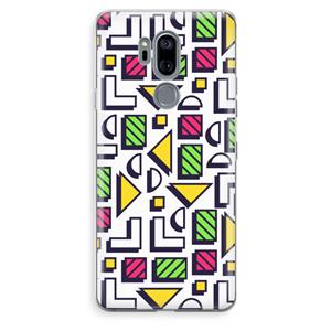 CaseCompany 8-bit N°4: LG G7 Thinq Transparant Hoesje