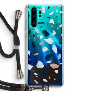 CaseCompany Terrazzo N°13: Huawei P30 Pro Transparant Hoesje met koord