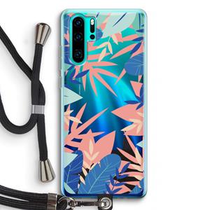 CaseCompany Tropisch: Huawei P30 Pro Transparant Hoesje met koord