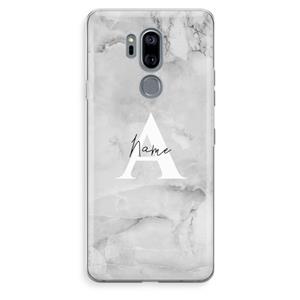 CaseCompany Ivory Marble: LG G7 Thinq Transparant Hoesje