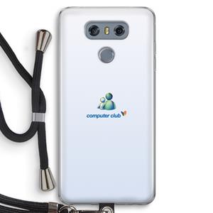 CaseCompany MSN: LG G6 Transparant Hoesje met koord