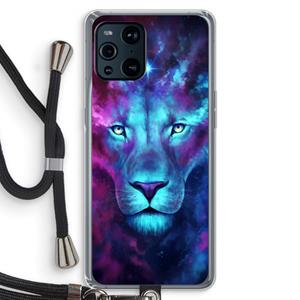 CaseCompany Firstborn: Oppo Find X3 Pro Transparant Hoesje met koord