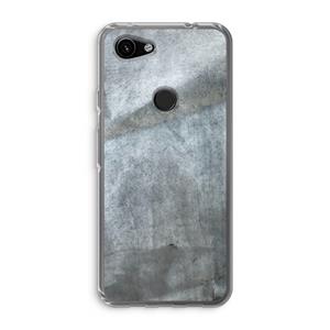 CaseCompany Grey Stone: Google Pixel 3a Transparant Hoesje