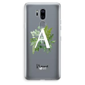 CaseCompany Green Brush: LG G7 Thinq Transparant Hoesje