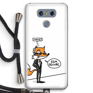 CaseCompany GSM secure: LG G6 Transparant Hoesje met koord