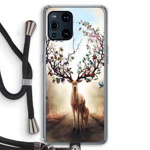 CaseCompany Seasons Change: Oppo Find X3 Pro Transparant Hoesje met koord