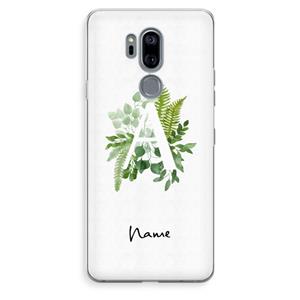 CaseCompany Green Brush: LG G7 Thinq Transparant Hoesje