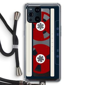 CaseCompany Here's your tape: Oppo Find X3 Pro Transparant Hoesje met koord