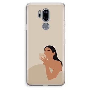 CaseCompany Fresh coffee: LG G7 Thinq Transparant Hoesje