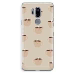 CaseCompany Morning coffee: LG G7 Thinq Transparant Hoesje