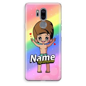 CaseCompany Chibi Maker man: LG G7 Thinq Transparant Hoesje