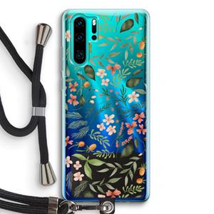 CaseCompany Sweet little flowers: Huawei P30 Pro Transparant Hoesje met koord