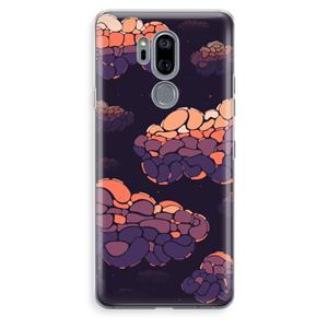 CaseCompany Patroon Wolken: LG G7 Thinq Transparant Hoesje