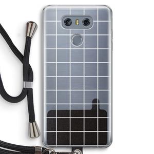 CaseCompany Rooster 2: LG G6 Transparant Hoesje met koord