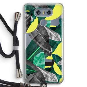 CaseCompany Fantasie jungle: LG G6 Transparant Hoesje met koord