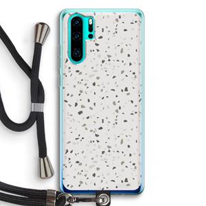 CaseCompany Terrazzo N°14: Huawei P30 Pro Transparant Hoesje met koord