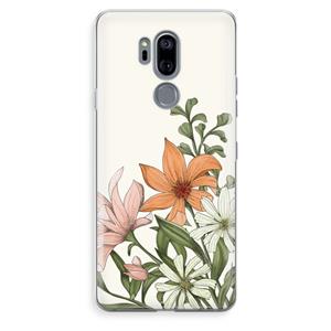 CaseCompany Floral bouquet: LG G7 Thinq Transparant Hoesje