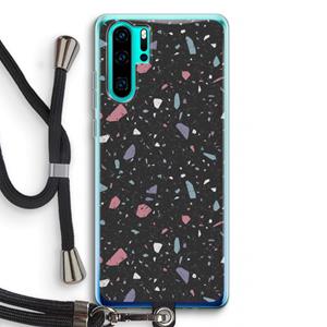 CaseCompany Terrazzo N°16: Huawei P30 Pro Transparant Hoesje met koord