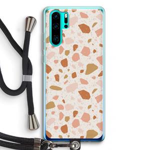 CaseCompany Terrazzo N°18: Huawei P30 Pro Transparant Hoesje met koord