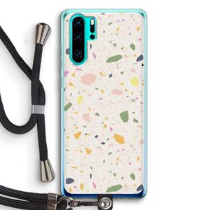 CaseCompany Terrazzo N°21: Huawei P30 Pro Transparant Hoesje met koord