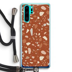 CaseCompany Terrazzo N°22: Huawei P30 Pro Transparant Hoesje met koord