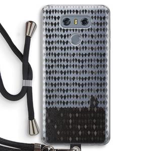 CaseCompany Crazy shapes: LG G6 Transparant Hoesje met koord