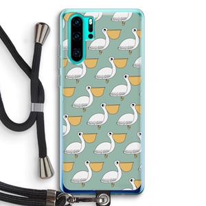 CaseCompany Pelican: Huawei P30 Pro Transparant Hoesje met koord