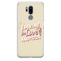 CaseCompany Pizza is the answer: LG G7 Thinq Transparant Hoesje