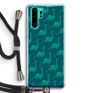CaseCompany Diplodocus: Huawei P30 Pro Transparant Hoesje met koord