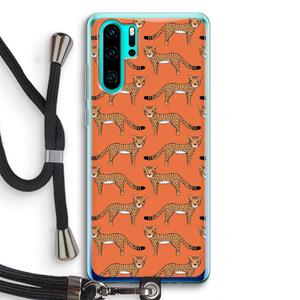 CaseCompany Cheetah: Huawei P30 Pro Transparant Hoesje met koord