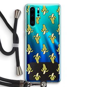 CaseCompany Bananas: Huawei P30 Pro Transparant Hoesje met koord