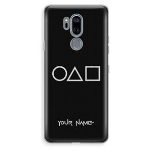 CaseCompany Squid Game: LG G7 Thinq Transparant Hoesje